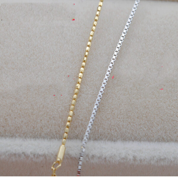 Collar Adjustment Chain 18K Gold Necklace Sleeve Chain Empty Holder DIY Accessories - Image 7