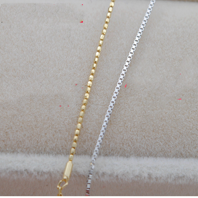 Collar Adjustment Chain 18K Gold Necklace Sleeve Chain Empty Holder DIY Accessories - Image 7