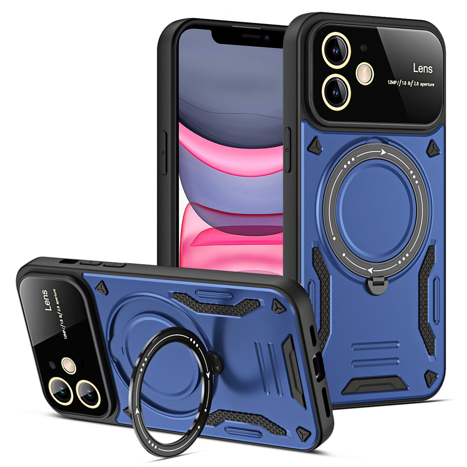 U-shield Large Window Magnetic Bracket Phone Case Advanced Sense Protective Cover - Image 77