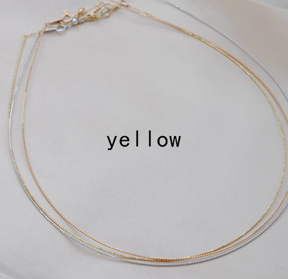 Collar Adjustment Chain 18K Gold Necklace Sleeve Chain Empty Holder DIY Accessories - Image 11