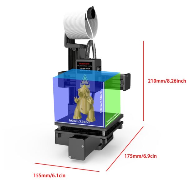 EasyThreed 3D Printer K10 Entry Level Use TPU PLA 175mm - Image 20
