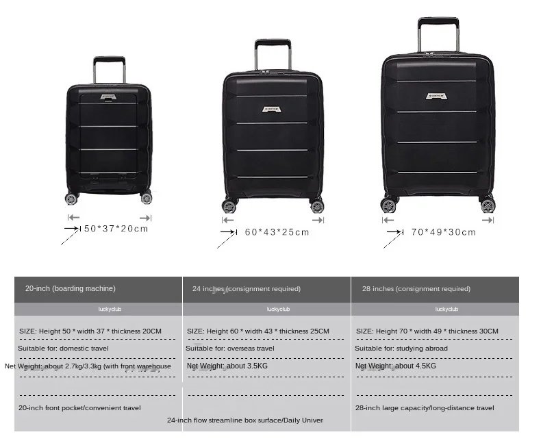 Multifunctional Computer Luggage Aluminum Frame