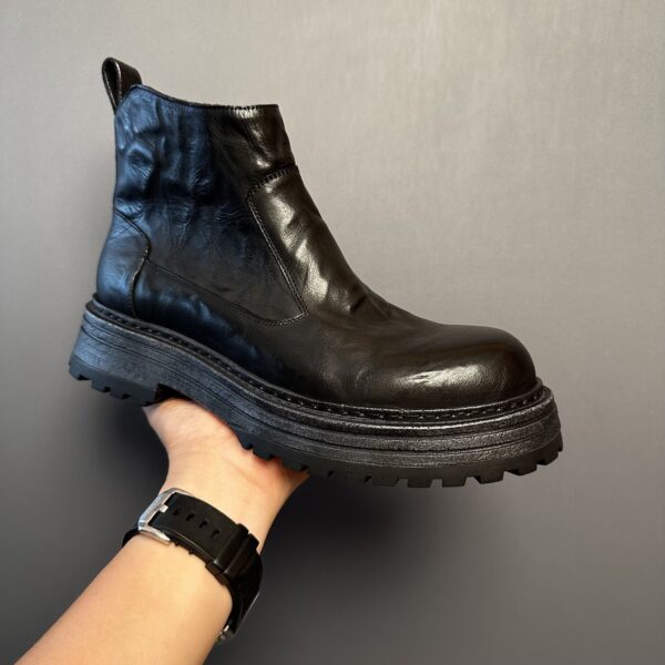 Retro Chelsea Men's Winter Worker Boot Mid-top British - Image 9