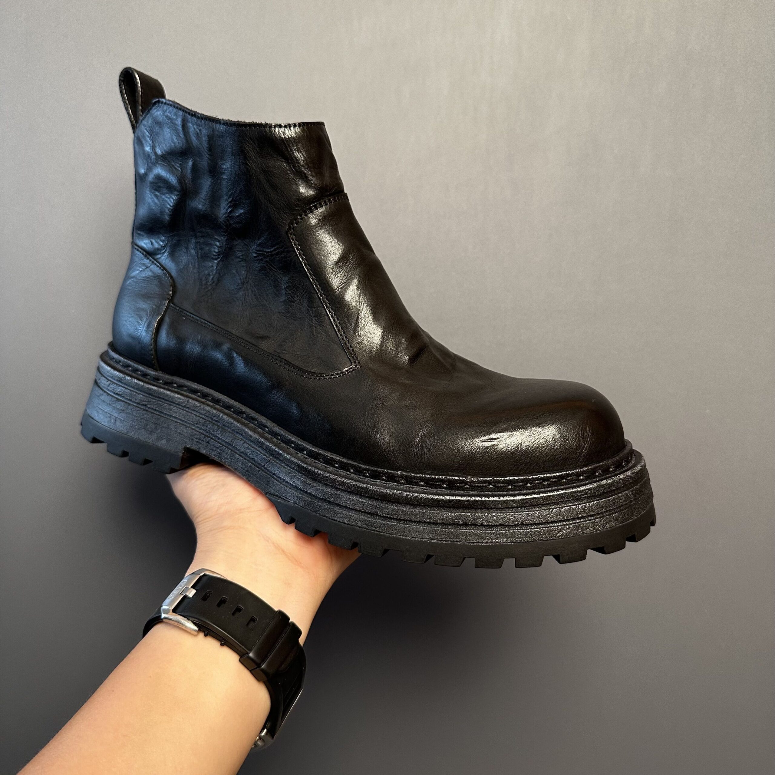 Retro Chelsea Men's Winter Worker Boot Mid-top British - Image 14