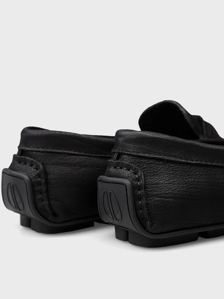 Genuine Leather Slip-on Lofter Peas Casual Shoes Men - Image 2