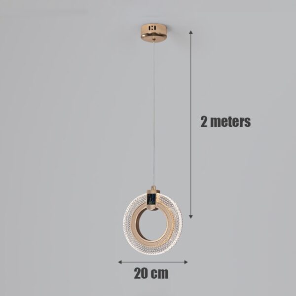 Light Luxury Postmodern Extremely Simple Head Small Chandelier - Image 5