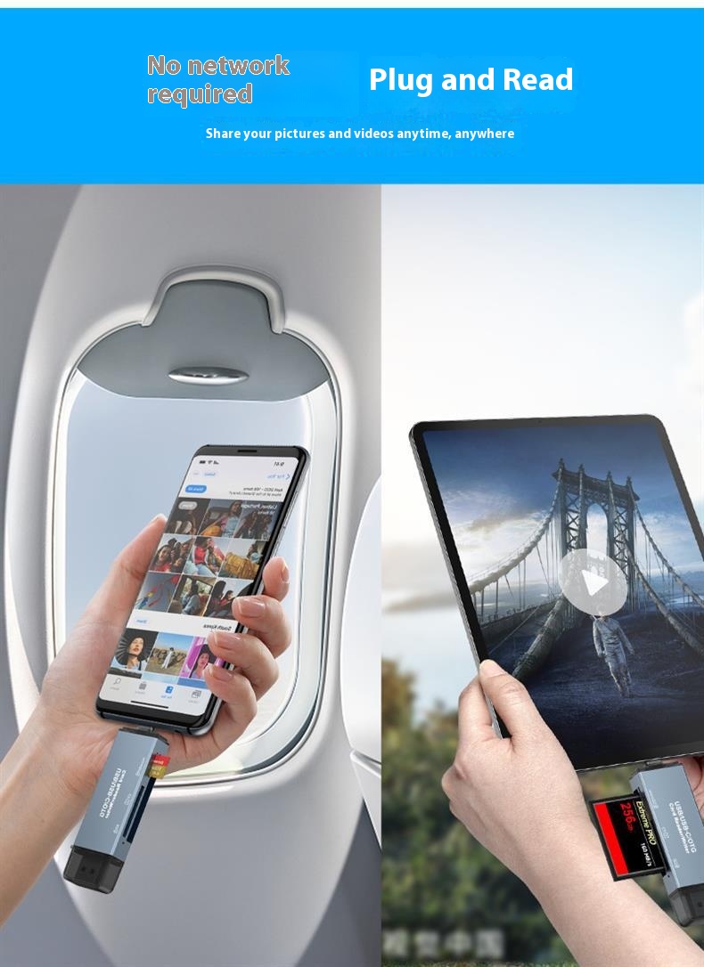 Cf Card Reader SD Car USB Three-in-one - Image 7
