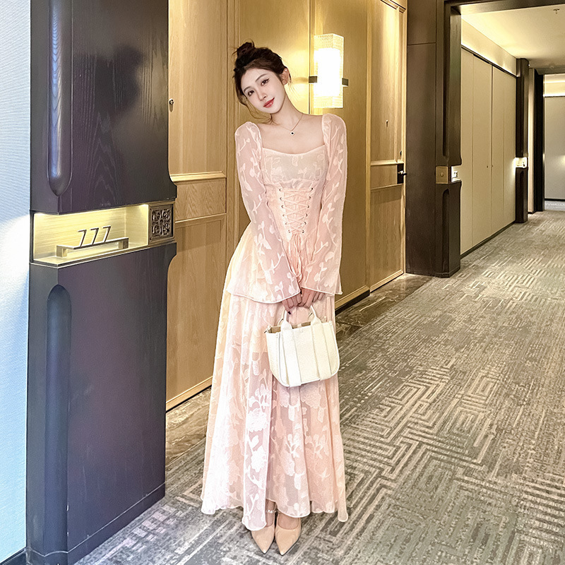 Vacation Style Lace Dress Women - Image 6