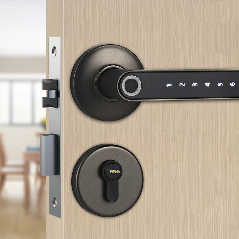 Smart Lock Fingerprint Password Electric Digital Lock  Alloy Keyless Security Door Handle For Home - Image 13