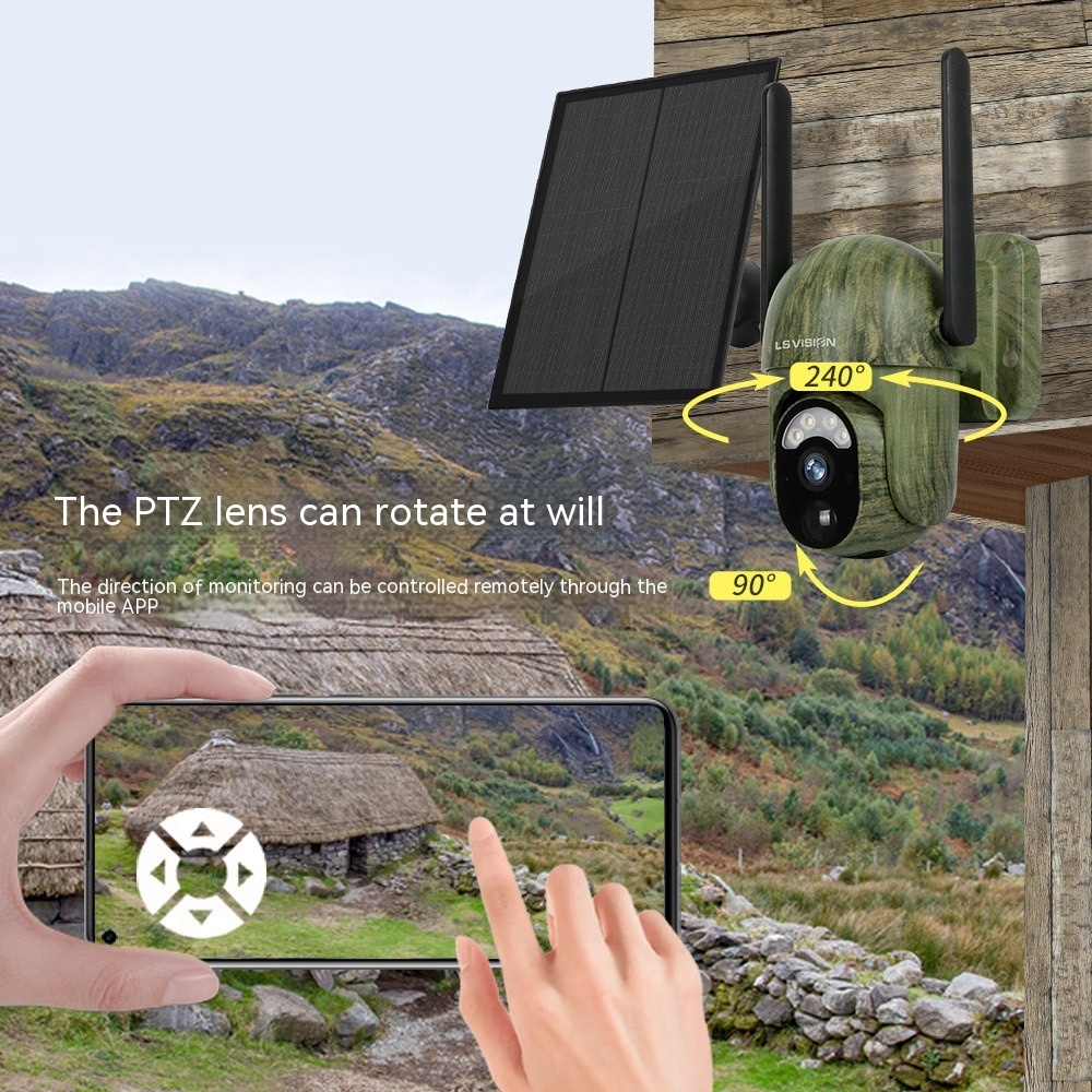 Camouflage 4G Solar Camera With Low Power Consumption And High-definition Full Color - Image 2
