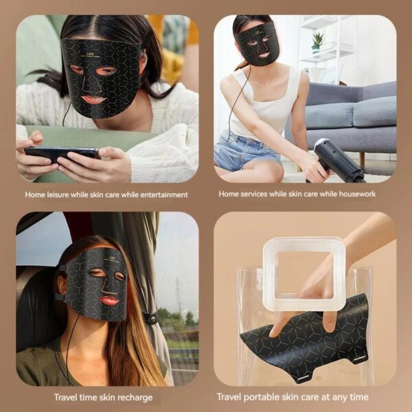 Photon Beauty Mask Household Facial Charging Beauty Instrument Acne Removal Shrink Hole Firming Skin Wrinkle Removal - Image 7