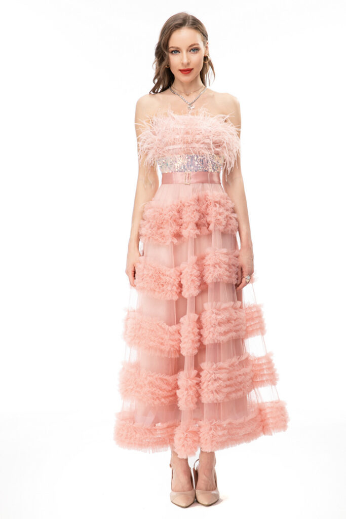 Women's French Fashion Bustier Waist-skimming Dress