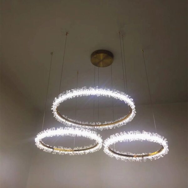 Living Room Crystal Chandelier Modern Style Electroplated Gold Creative - Image 5