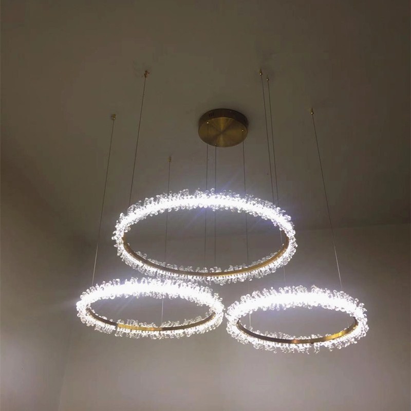 Living Room Crystal Chandelier Modern Style Electroplated Gold Creative - Image 5