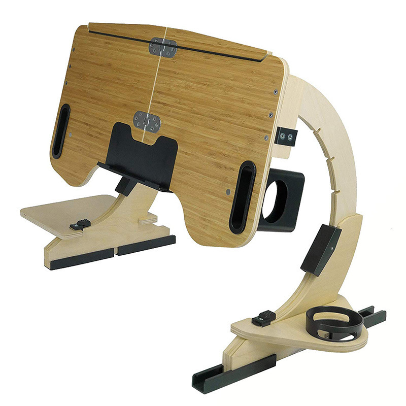 Playing Computer Table Lying On The Bed Wooden Folding Adjustable Angle - Image 4