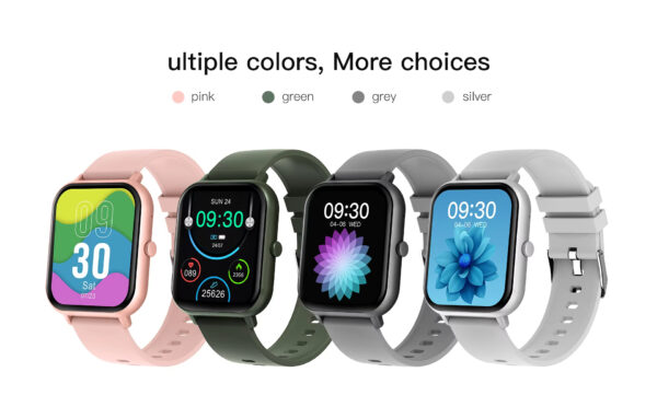 ZL54CJ Square Smartwatch Women BT Call Heart Rate Sport Mode Fitness Tracker Waterproof Smart Watch Men For IOS Android - Image 12