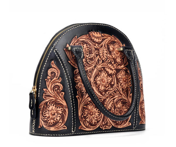 Ladies Shell Toe Layer Leather Tote Multipurpose Bag - Image 3