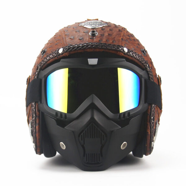 Handmade four seasons characteristic retro Halley helmet - Image 8