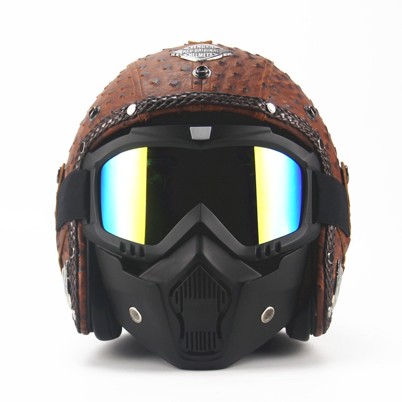 Handmade four seasons characteristic retro Halley helmet - Image 8
