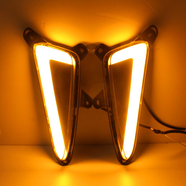 LED Daytime Running Lights Fog Lights Modified Yellow Light Steering - Image 2