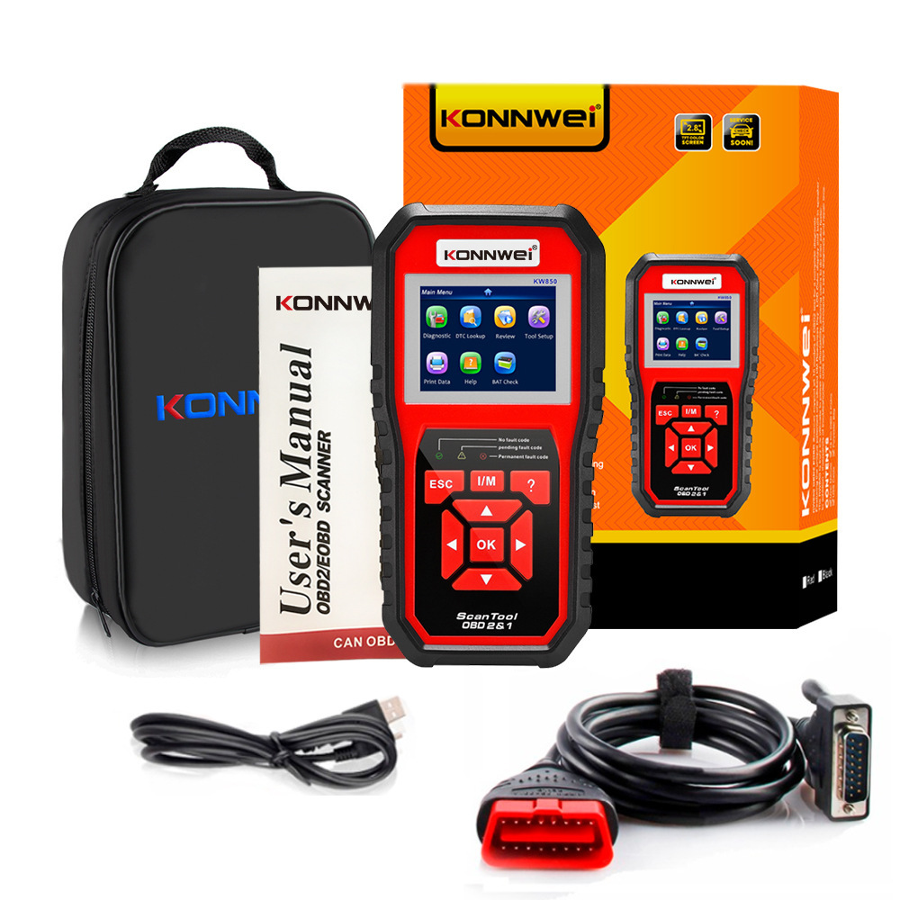 KW850 OBD2 CAN BUS Code Reader car engine fault code detector scanner - Image 1
