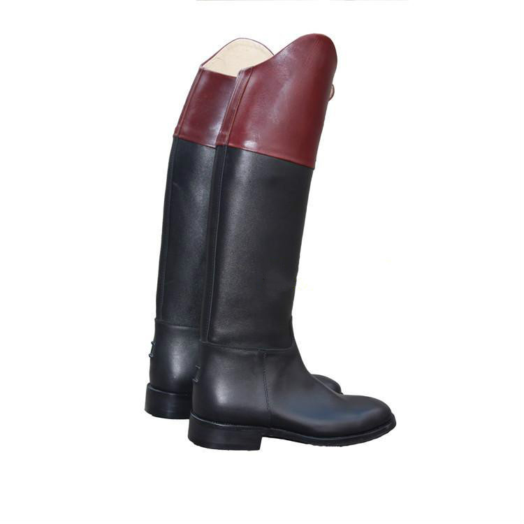 Contrasting color equestrian riding boots - Image 3