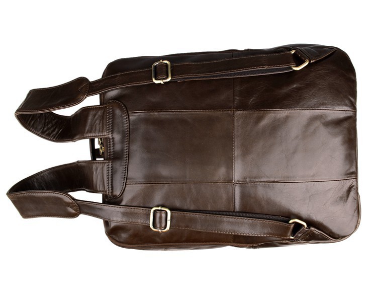 Top layer leather computer backpack - Image 9