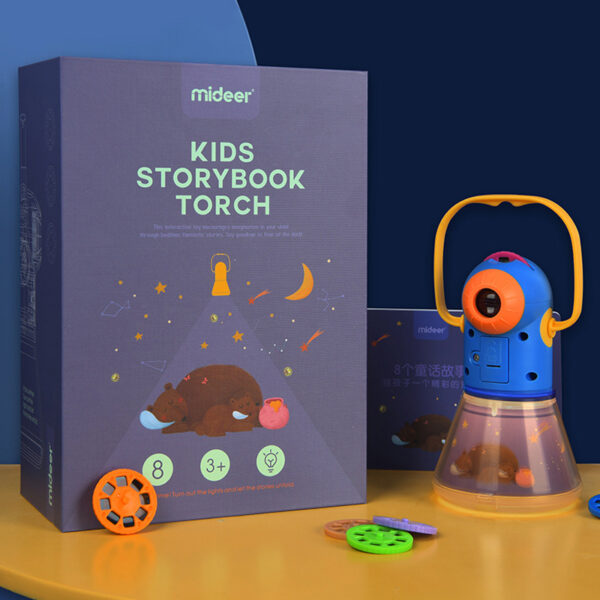 Children's Toy Storybook Torch Projector Kaleidoscope Sky Handrail Galaxy Night Light Up Cartoon Baby Toys Kids Educational Toys - Image 11