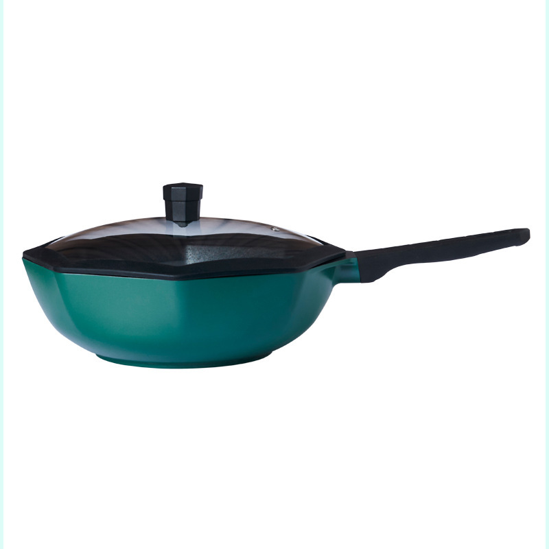 Star anise wok non-stick pan household pan wok gas stove - Image 1