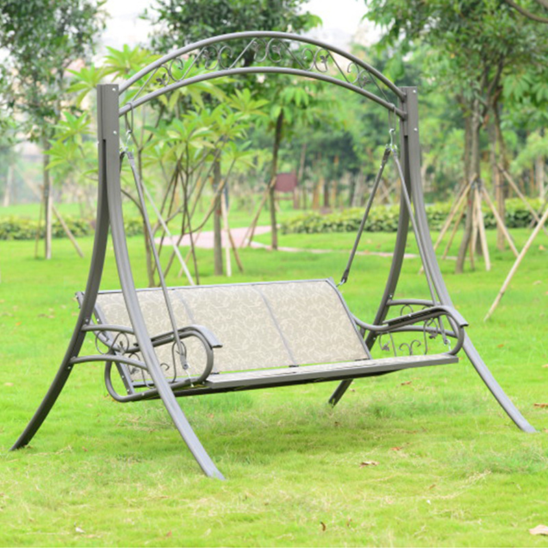 Outdoor Leisure Furniture Rocking Chair Iron Swing - Image 2