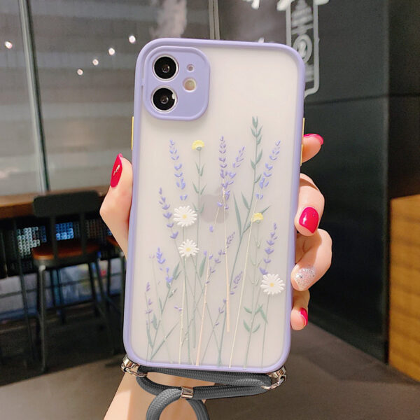 Lavender Floral Lanyard Phone Case Lanyard Phone Case XSMAX Cover - Image 31