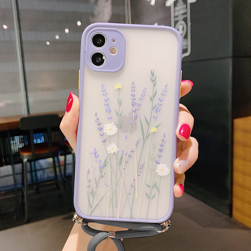 Lavender Floral Lanyard Phone Case Lanyard Phone Case XSMAX Cover - Image 33