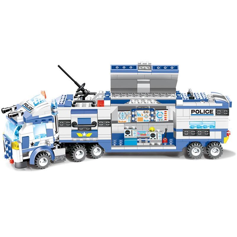 762Pcs Robot Car City Police Building Blocks Set - Image 3