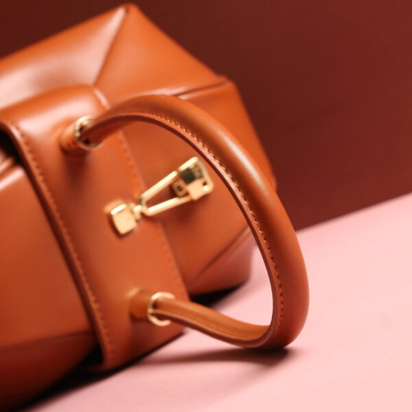 Leather handbags fashion dumplings handbag - Image 5
