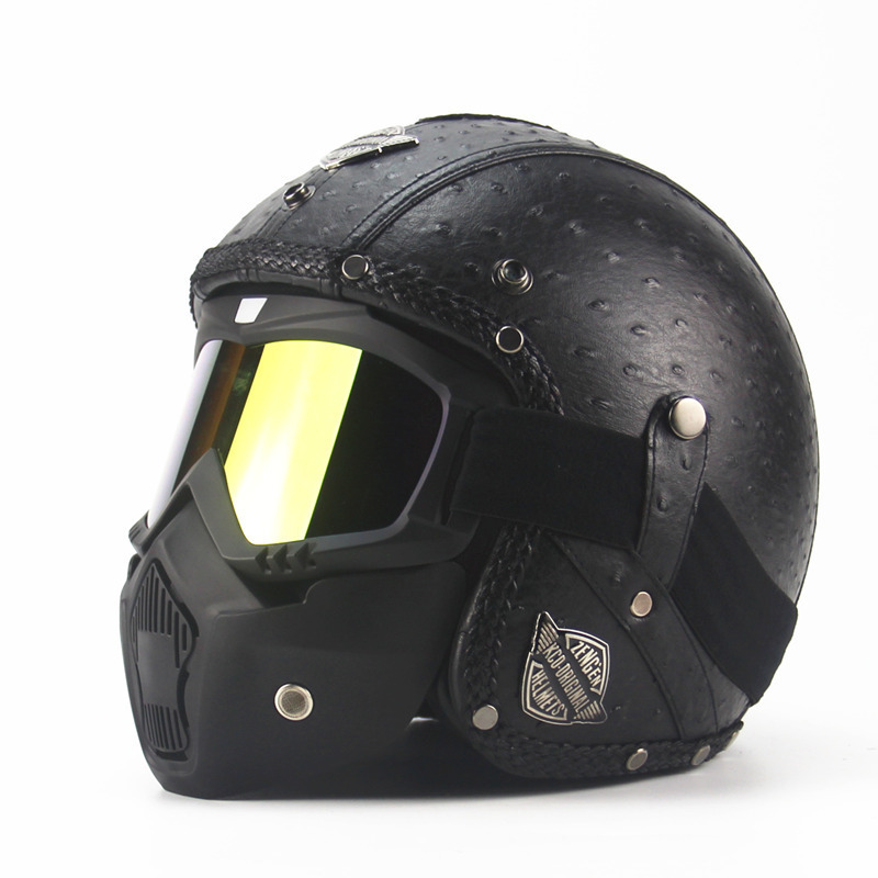 Handmade four seasons characteristic retro Halley helmet - Image 4