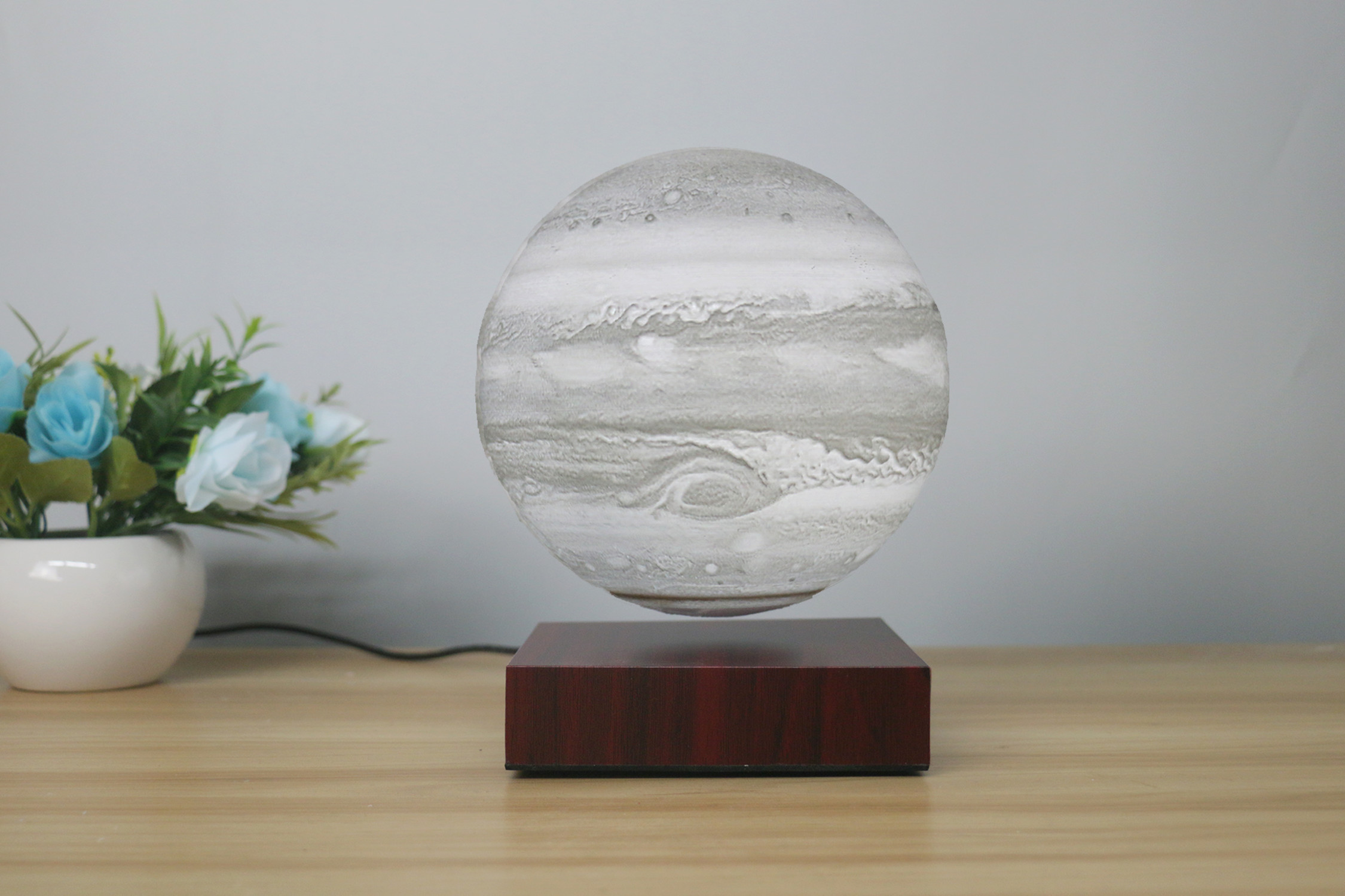 Levitating Earth Jupiter Lamp Magnetic Floating LED Night Light - Image 6
