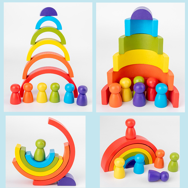 Rainbow arched building blocks - Image 1