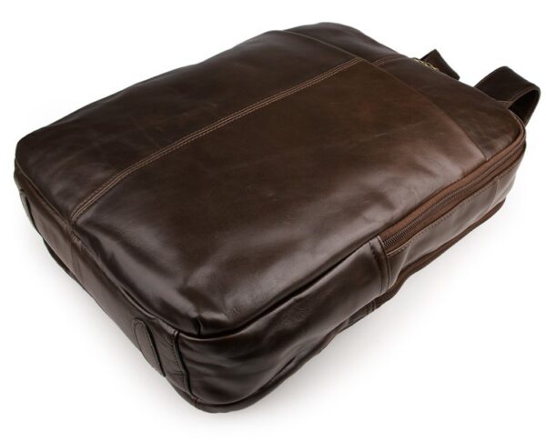 Top layer leather computer backpack - Image 2