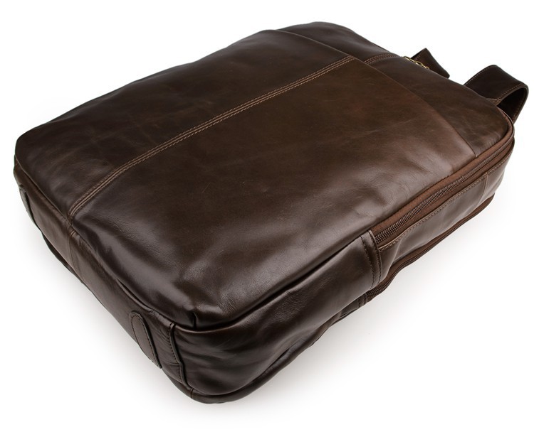 Top layer leather computer backpack - Image 2
