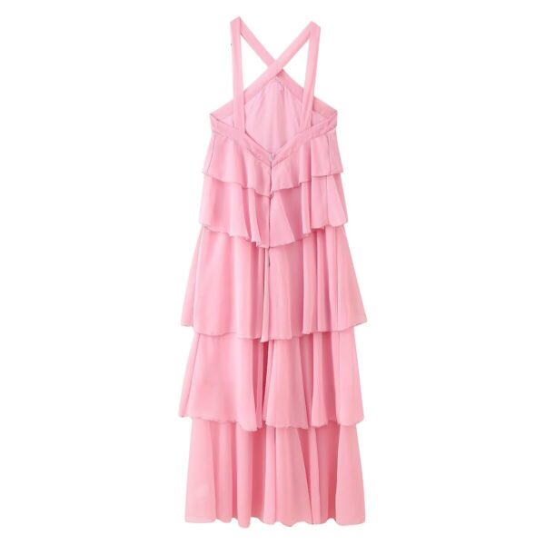 Decorative Chiffon Sling Dress Women - Image 5