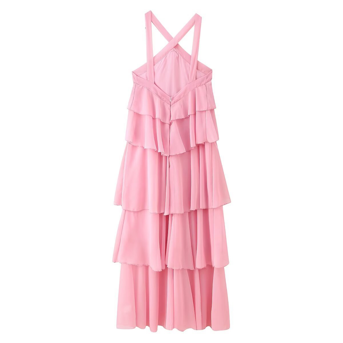 Decorative Chiffon Sling Dress Women - Image 5