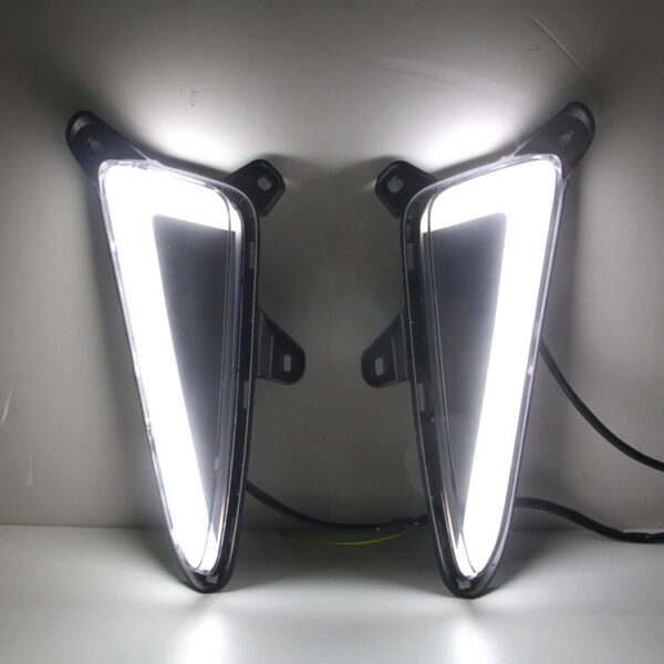 LED Daytime Running Lights Fog Lights Modified Yellow Light Steering - Image 5