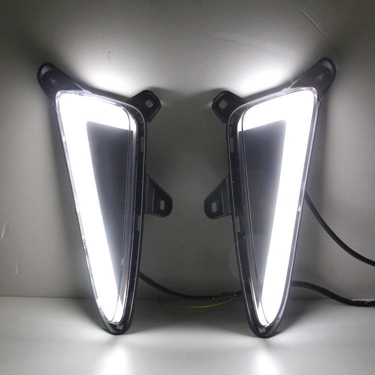 LED Daytime Running Lights Fog Lights Modified Yellow Light Steering - Image 5
