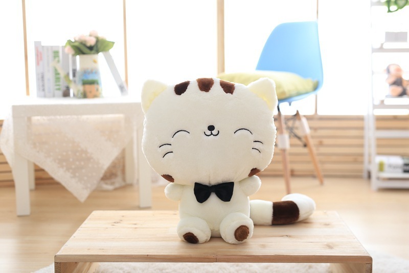 45cm Cute New style cat plush toys stuffed animals colorful big face cat doll kids pillow baby cushion pink/blue - Image 8