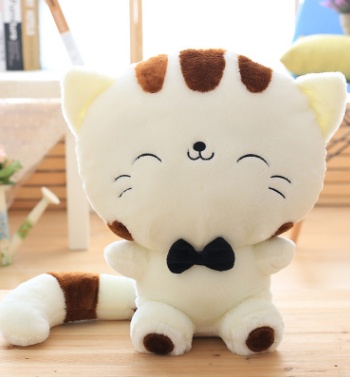 45cm Cute New style cat plush toys stuffed animals colorful big face cat doll kids pillow baby cushion pink/blue - Image 7