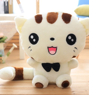 45cm Cute New style cat plush toys stuffed animals colorful big face cat doll kids pillow baby cushion pink/blue - Image 6