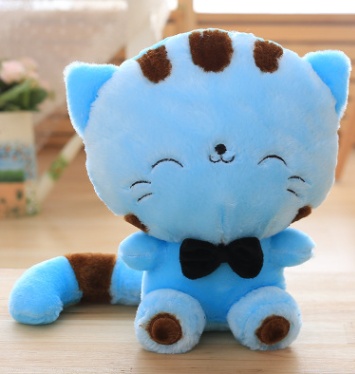 45cm Cute New style cat plush toys stuffed animals colorful big face cat doll kids pillow baby cushion pink/blue - Image 5