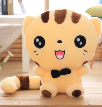45cm Cute New style cat plush toys stuffed animals colorful big face cat doll kids pillow baby cushion pink/blue - Image 9