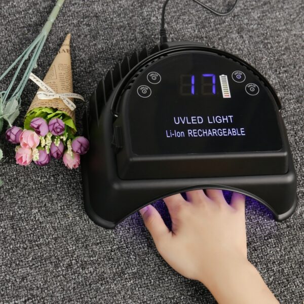 Wireless Charging LED Nail Lamp With Lithium Battery - Image 3
