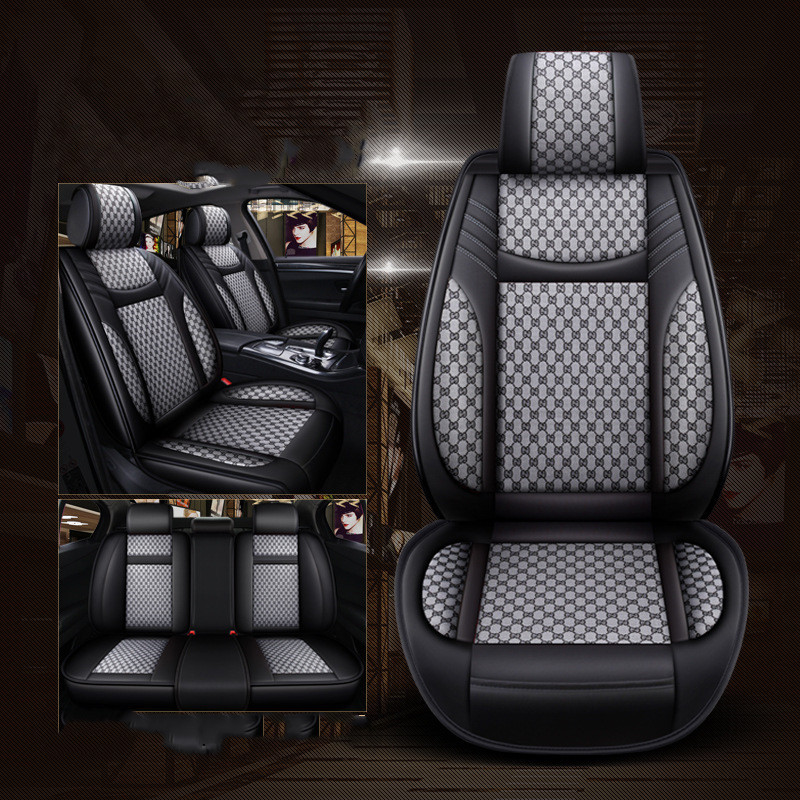 Linen Car Seat Cover Four-Season Universal Seat Cover - Image 8